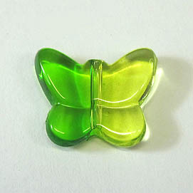 Acryl-Perle Schmetterling grün/hellgrün